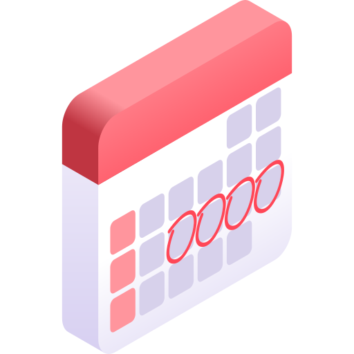 calendario Gradient Isometric Gradient icona