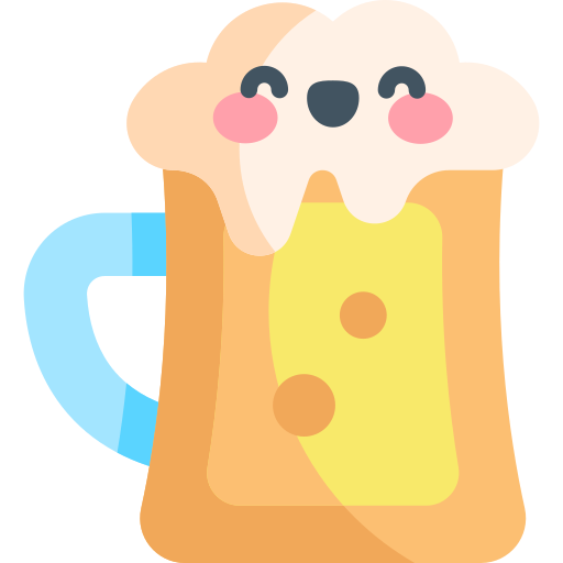 Beer Kawaii Flat icon