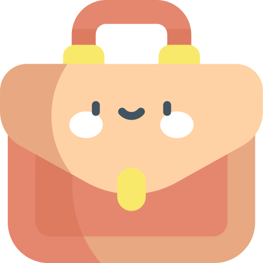 서류 가방 Kawaii Flat icon