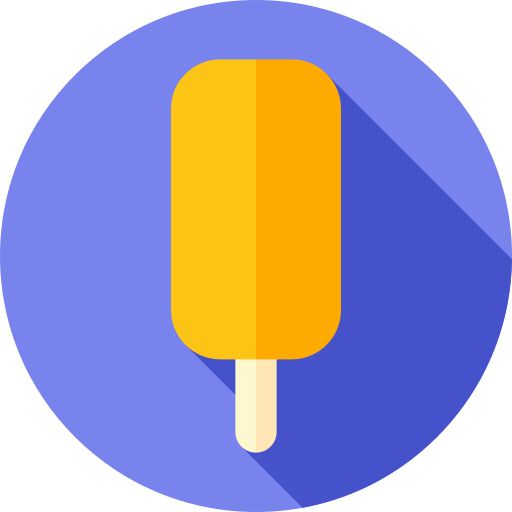 helado Flat Circular Flat icono