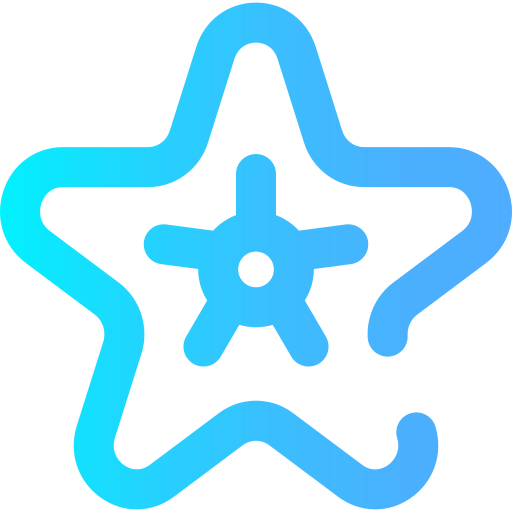 gwiazda morska Super Basic Omission Gradient ikona