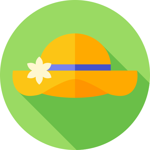日よけ帽 Flat Circular Flat icon