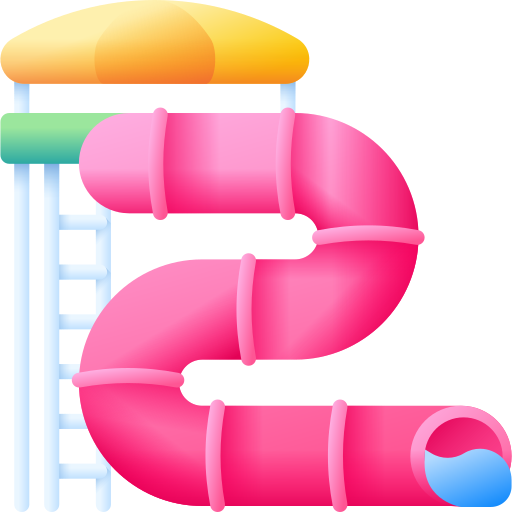 Water slide 3D Color icon