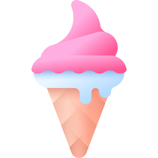 sorvete 3D Color Ícone