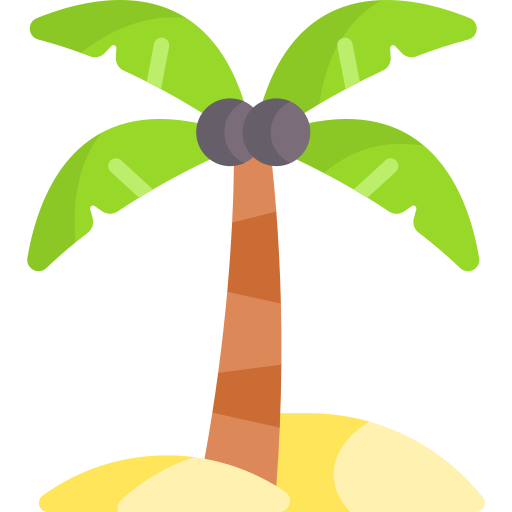 Árbol de coco Special Flat icono
