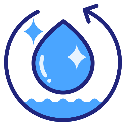 깨끗한 물 Generic Blue icon