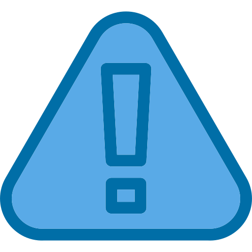 vorsicht Generic Blue icon