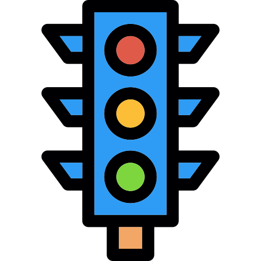 semáforo Generic Outline Color icono