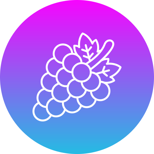 Grapes Generic Flat Gradient icon