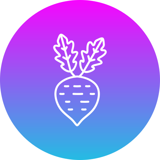 Turnip Generic Flat Gradient icon