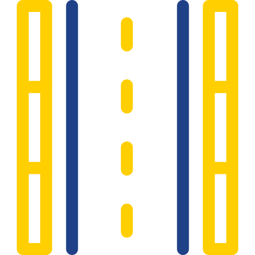autostrada Generic Outline Color icona