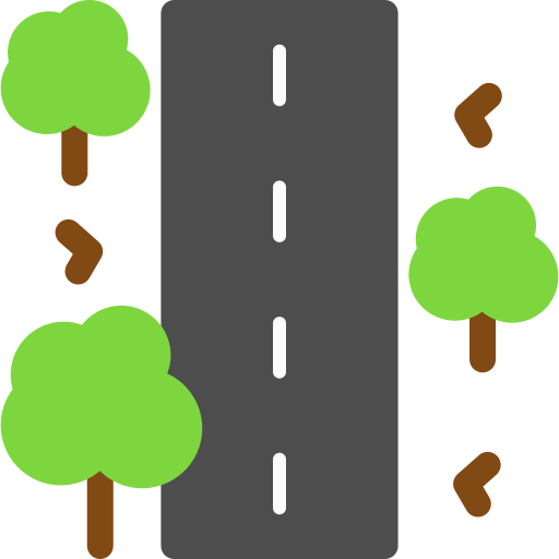 carretera sin asfaltar Generic Flat icono
