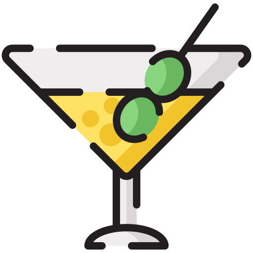 martini Generic Outline Color icono