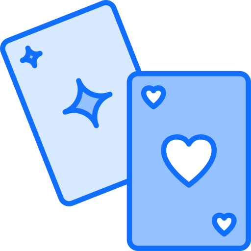 poker kaarten Generic Blue icoon