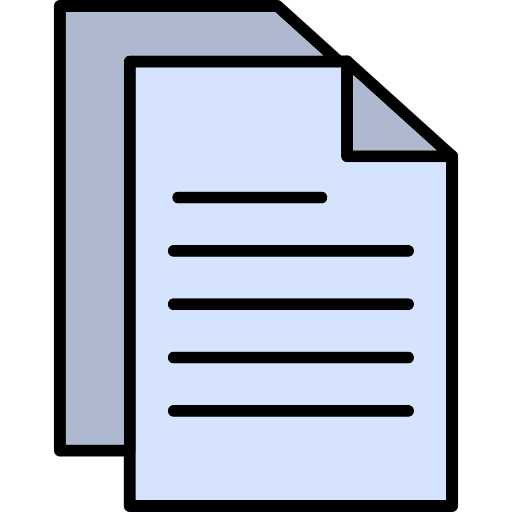 서류 Generic Outline Color icon