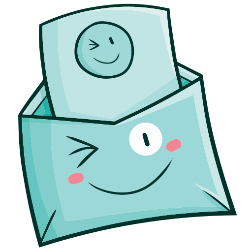 Winking Generic Hand Drawn Color icon