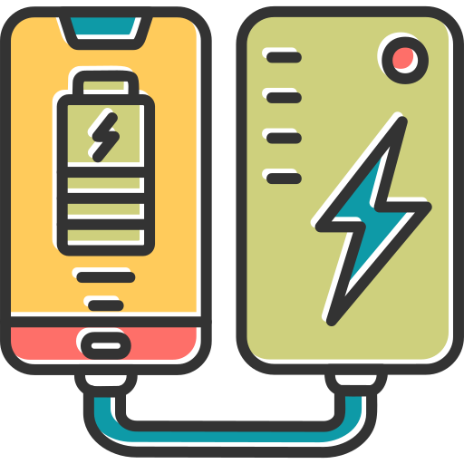 Portable battery Generic Color Omission icon