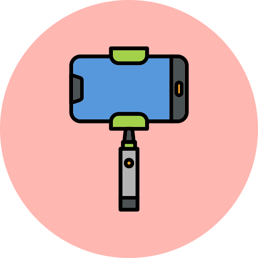 Selfie stick Generic Outline Color icon