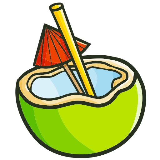napój kokosowy Generic Hand Drawn Color ikona