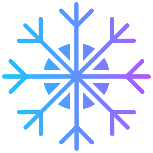 copo de nieve Generic Flat Gradient icono