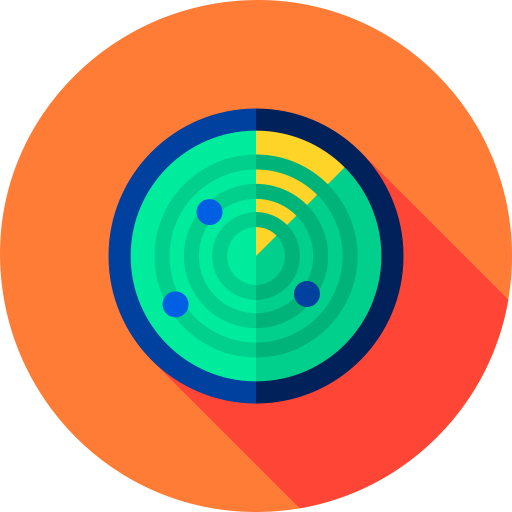 radar Flat Circular Flat icon