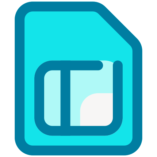 simカード Generic Blue icon