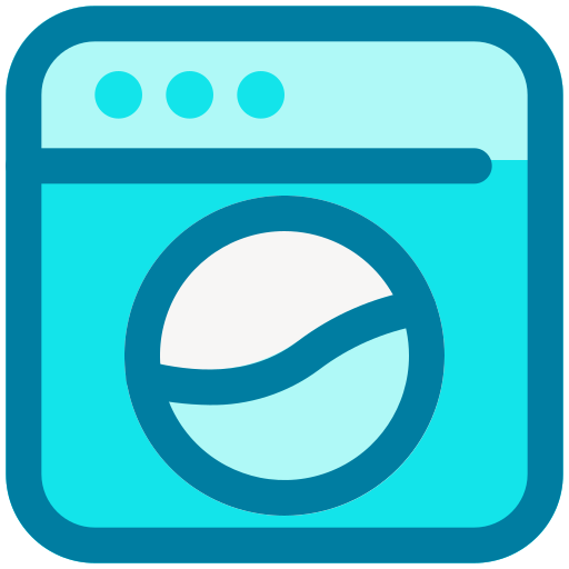 máquina de lavar Generic Blue Ícone