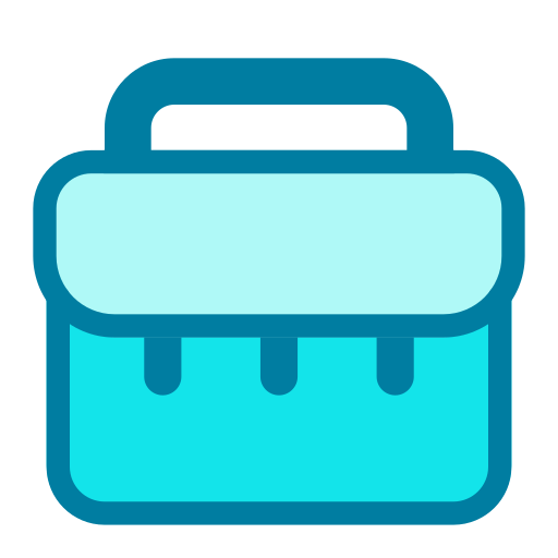 Briefcase Generic Blue icon