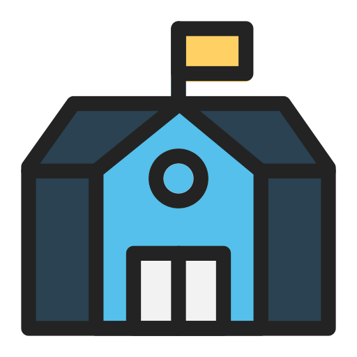 学校 Generic Outline Color icon