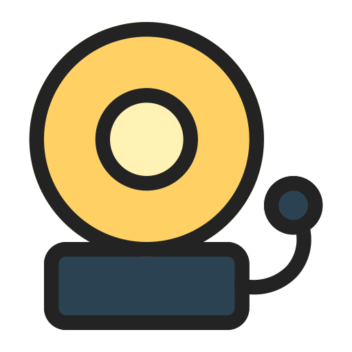 campana de la escuela Generic Outline Color icono