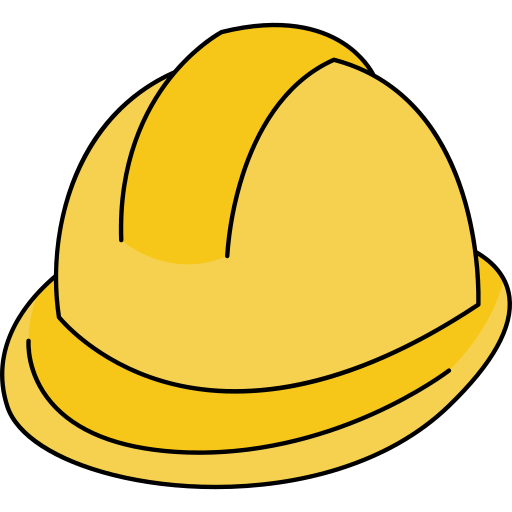 Helmet Generic Thin Outline Color icon