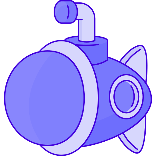sous-marin Generic Blue Icône
