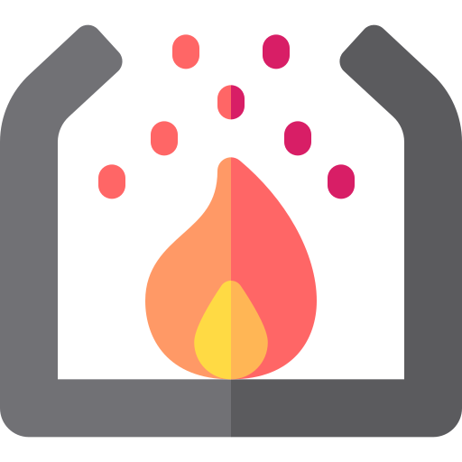 炉 Basic Rounded Flat icon