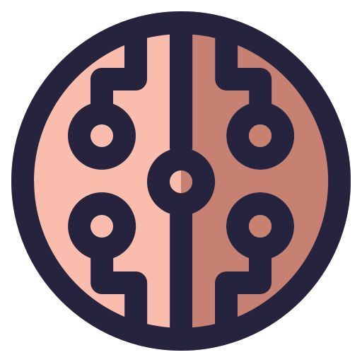placa de circuito Generic Outline Color icono