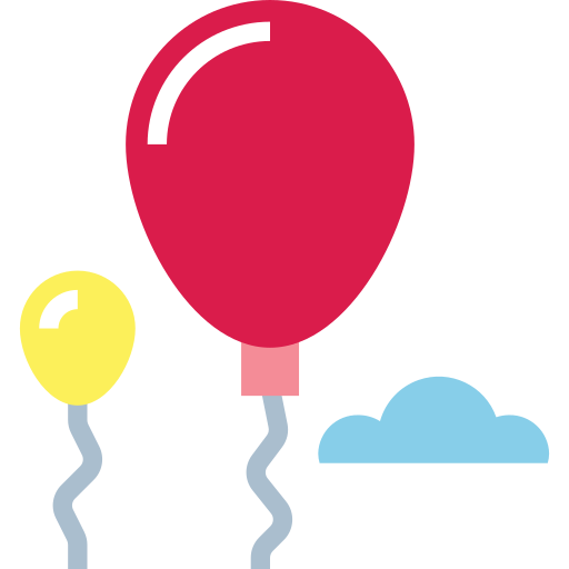 luftballons Smalllikeart Flat icon
