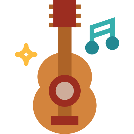gitarre Smalllikeart Flat icon