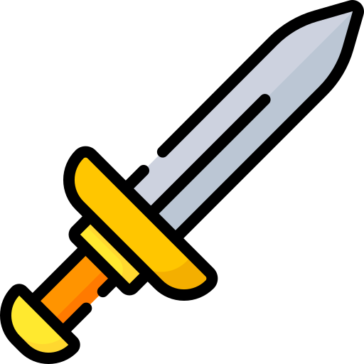 Sword Special Lineal color icon