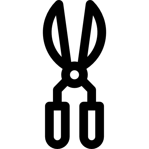 forbici Basic Rounded Lineal icona