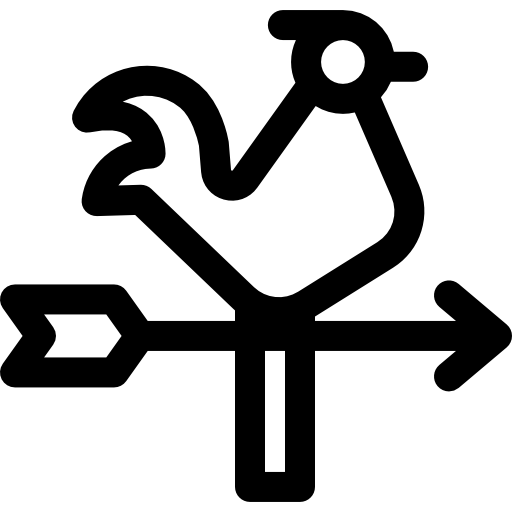 veleta Basic Rounded Lineal icono