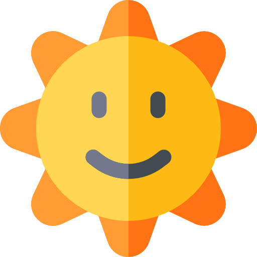 Sun Basic Rounded Flat icon