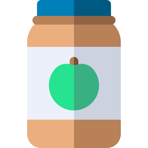tarro Basic Rounded Flat icono
