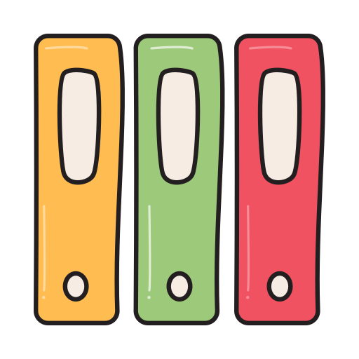 Binders Generic Hand Drawn Color icon