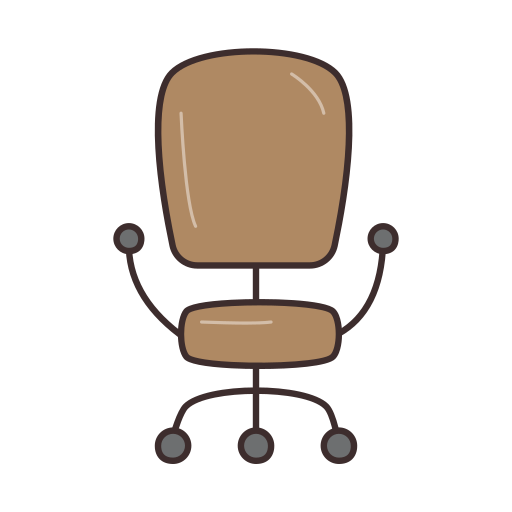 krzesło biurowe Generic Hand Drawn Color ikona