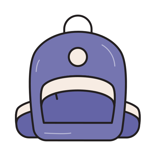 School bag Generic Hand Drawn Color icon