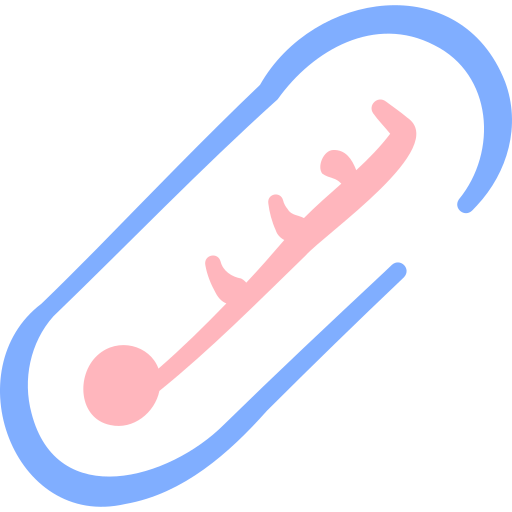 Thermometer Basic Hand Drawn Color icon