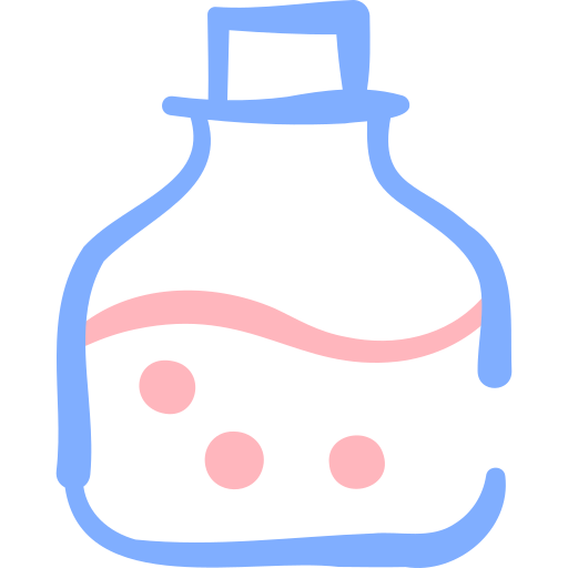 Bottle Basic Hand Drawn Color icon
