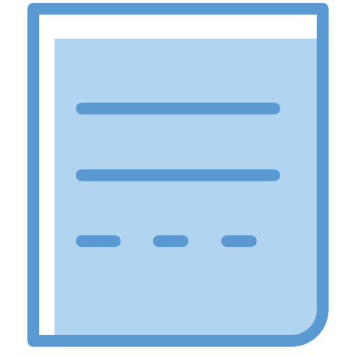 Paper sheet Generic Blue icon