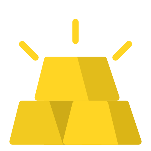 barra de oro Generic Flat icono