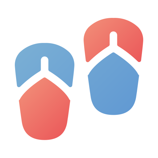 Flip flops Generic Flat Gradient icon