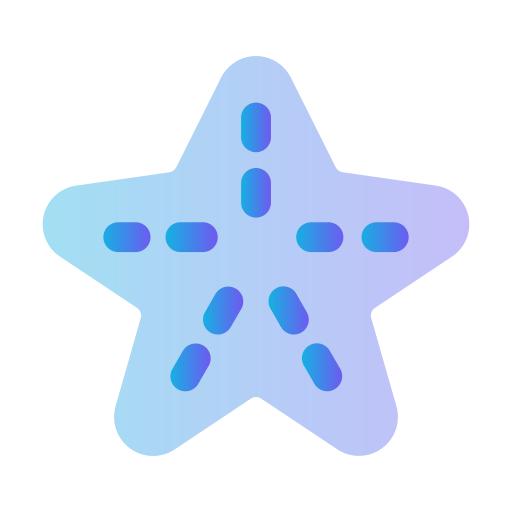 морская звезда Generic Flat Gradient иконка